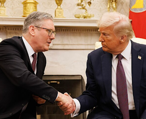 President Trump meets Sir Keir Starmer in Washington. Credit: Number 10