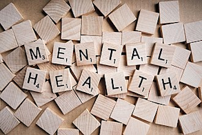 Mental Health scrabble tiles