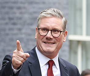 Keir Starmer in Downing Street, 5 July 2024